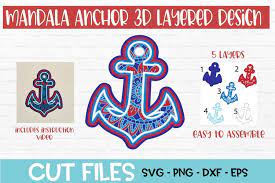Download Anchor Mandala 3d Layered Design