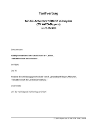 Dieser rechner berechnet ihr neues einkommen auf basis der angestrebten arbeitszeit in ahängigkeit ihres bisherigen einkommens. Tarifvertrag Fur Die Arbeiterwohlfahrt In Bayern