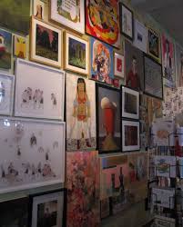 New Monica Cook Paintings Marcus Kenney Too Many Fantastic Works All In One Place Painting Gallery Wall Shop Interior