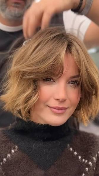 Asymmetrical French Bob Haircut