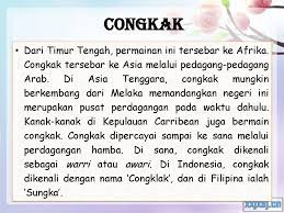 Di antara berbagai permainan tradisional, congklak bisa dibilang sebagai board game atau permainan papan tradisional. Permainan Tradisional Ppt Download