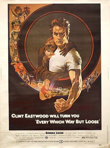 Every Which Way But Loose Original 1978 U.S. 30 by 40 Movie Poster -  Posteritati Movie Poster Gallery