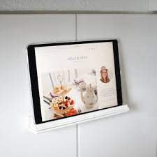 Optional werden fahrräder auch am lenker steuersatz oder an der felge befestigt. Diy Tablethalterung Ipad Tablet Halter Kuche Tablet Halterung Halterung Ipad Halterung