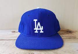 Vintage La Dodgers Sports Specialties Fitted Hat Flaws Original Official Licensed Mlb Blue Baseball Cap 100 Wool Size 7 La Dodgers Fitted Hats Baseball Cap