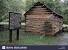 Inside Abraham Lincoln Log Cabin