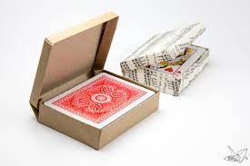 Can you put a full deck of cards into a completely unmodified glass bottle? Custom Size Hinged Origami Box Playing Cards Box Paper Kawaii