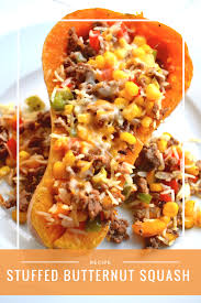 My Favorite Healthy Dinner Easy Delicious And Flavorful Made With Ground B Butternut Squash Recipes Healthy Butternut Squash Recipes Healthy Squash Recipes