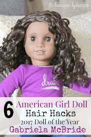 Using a small wire hair brush or a metal tooth comb, gently brush your doll's hair whether it's curly or straight. 6 Useful American Girl Doll Hair Hacks And Review The Homespun Hydrangea