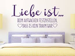 Mit einem wandtattoo geht dies spielend leicht und ihren. Wandtattoo Liebe Ist Beim Aufwachen Von Klebeheld De