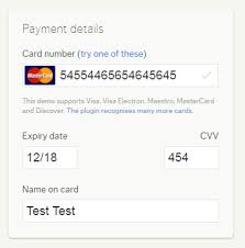 This will let you add any random cvv number to that card. 10 Jquery Credit Card Form Plugins Learning Jquery