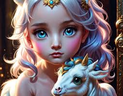 A feathers Unicorn at sunrise!