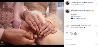 Mengakui teruja untuk menyambut kelahiran bayi sulung, zahirah. Aiman Hakim Zahirah Macwilson Selamat Bertunang