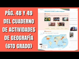 ° grado libros de texto gratuitos textos del estudiante : Pag 48 Y 49 Del Cuaderno De Actividades De Geografia Sexto Grado Youtube