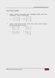 Contoh Soal Dan Jawaban Matriks Input Output Kumpulan Soal Pelajaran 9