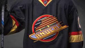 The canucks' first nhl logo. Canucks To Wear Spectacular Flying Skate Alternate Jersey For 50th Season