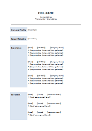 The pairing of cursive headings with simple body text looks stylish and youthful, but remains readable and professional. 18 Cv Templates Cv Template Word Downloads Tips Cv Plaza