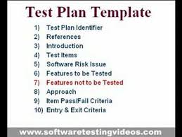 Test Plan Template For Software Testing Projects Youtube