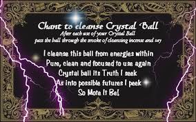 Chant To Cleanse Crystal Ball Cleansing Crystals Crystal Ball Spirit Science