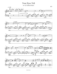 Download And Print In Pdf Or Midi Free Sheet Music For Your Eyes Tell Bts Arranged By Taekook Music For Piano Solo Free Sheet Music Sheet Music Piano Music