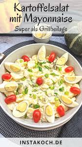 Kartoffelsalat Mit Mayonnaise Klassisch Mit Wurstchen Instakoch De Rezept Kartoffelsalat Mayonnaise Kartoffelsalat Kartoffelsalat Rezept