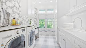 You could stack the washer/dryer and have plenty of room for a laundry sink and folding/drying area. 50 Inspiring Laundry Room Design Ideas