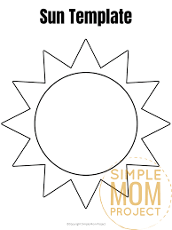 Maybe you would like to learn more about one of these? Free Printable Sun Template Simple Mom Project