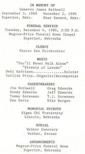 Cameron James Bothwell (1968-1990)