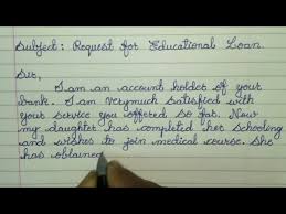 In writing a financial assistance you dont need to write the lie things because they will know the truth someday so you would be honest in all information that you will write in this letter then the format is already there,i will write a sample letter but it is just a sample letter but you need to focus in the real situation that you experiencing right now for example you need a financial. How To Write A Letter To The Bank Manager For Educational Loan Letter Writing In Cursive Youtube