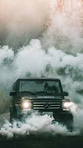 Merc G63 Smoke Wallpaper Tristar Headlamps Mercedes Jeep Mercedes Car Car Backgrounds