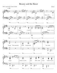 Beauty And The Beast Alan Menken Sheet Music For Piano Solo Musescore Com