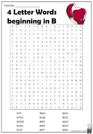 Find famous film titles, phrases and more! 4 Letter Words Beginning In B Word Search