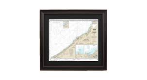 Amazon Com Patriotgearcompany Framed Nautical Chart 14823