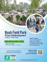 See The Next Chapter Of Rash Field Park! Phase II Update Public Meeting Mon  Sept 26th — Waterfront Partnership of Baltimore