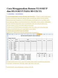 Maybe you would like to learn more about one of these? Cara Menggunakan Rumus Vlookup Dan Hlookup Pada Ms Excel