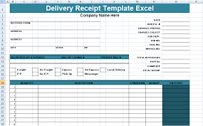 Delivery Receipt Template Excel Delivery Receipt Sample Receipt Template Project Management Templates Template Printable