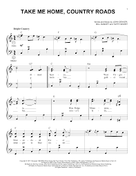 Noten direkt von unserer webseite auf ihrem drucker ausdrucken. Take Me Home Country Roads Noten John Denver Accordion