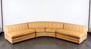 Upholstered in classic leather, durable polyester blends and other cozy materials, these large sofas seamlessly blend in with your modern design scheme. Mid Century Modern Sectional Sofa Couch Gold Rounded Large Vintage Custom Mcm Danish Curved Orange 1960s Scofields Mid Century Sacramento