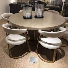 eichholtz dining table drummond ronde eettafel 152cm charcoal houtskool eiken ronde eettafel koffietafel eetkamertafel