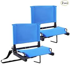 Amazon Com Stadium Seats Stadium Chairs Bleacher Seats By Ohuhu With Bungee Cord Cushion And Comfortable Backr Bleacher Seating Stadium Chairs Stadium Seats