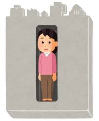 窮屈な社会のイラスト（女性） | かわいいフリー素材集 いらすとや