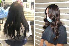 Questo bellissimo bob asimmetrico è la scelta perfetta se desideri il balayage per i capelli corti. Stufa Del Look Dark Ci Chiede Di Schiarire Con Balayage I Capelli Neri Rm Hair Boutique