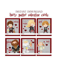Then just cut the cards out using a straight edge cutter, tape to valentine treat/toy and they are ready to hand out. Printable Harry Potter Valentines Day Cards Novocom Top