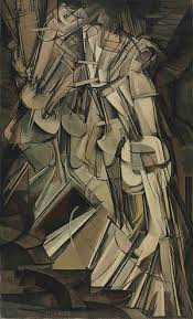 Paintings, 16 w x 22 h x 1.5 d in. Nude Descending A Staircase No 2 1912 Duchamp S Stirring Piece