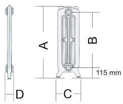 I radiatori in ghisa si differenziano da quelli di diverso materiale non solo per le caratteristiche tecniche ma anche per il tipo di alimentazione mette in funzione l'impianto e li riscalda tramite il flusso di acqua ad una determinata. Termosifoni Radiatori Ghisa Stile Tiffany Decorato 3 Colonne H 95