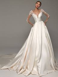 Trompetă / sirenă rochii de mireasa bijuterie tren de curte dantelă manșon lung romantic vezi prin mânecă de iluzie cu broderie 2021. Bord Scuti MÄƒturÄƒ Vis Rochie Mireasa Proprint Ro