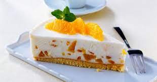 طريقة عمل تشيز كيك برتقال بارد بالصور Recipe Dessert Dishes Cheesecake Desserts
