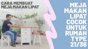 Meja belajar lipat yang banyak dijual saat ini sudah tersedia dalam berbagai desain dan gaya yang menarik. Cara Membuat Meja Makan Lipat Cocok Untuk Type Rumah Minimalis Youtube