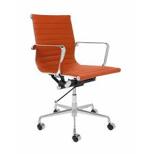 Soho Ribbed Management Chair Orange Office Chair Mid Century Modern Office Chair Black Office Chair