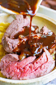 Deglaze with the red wine and reduce until almost dry, 5 to 8 minutes. Roast Beef Tenderloin Recipe With Red Wine Sauce The Forked Spoon