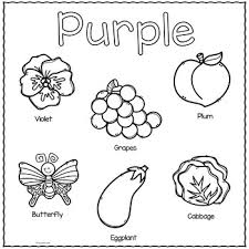 Coloring is a fun way to develop your creativity, your concentration and tons of free drawings to color in our collection of printable coloring pages! The Color Purple Printable Activities Color Of The Week Tpt